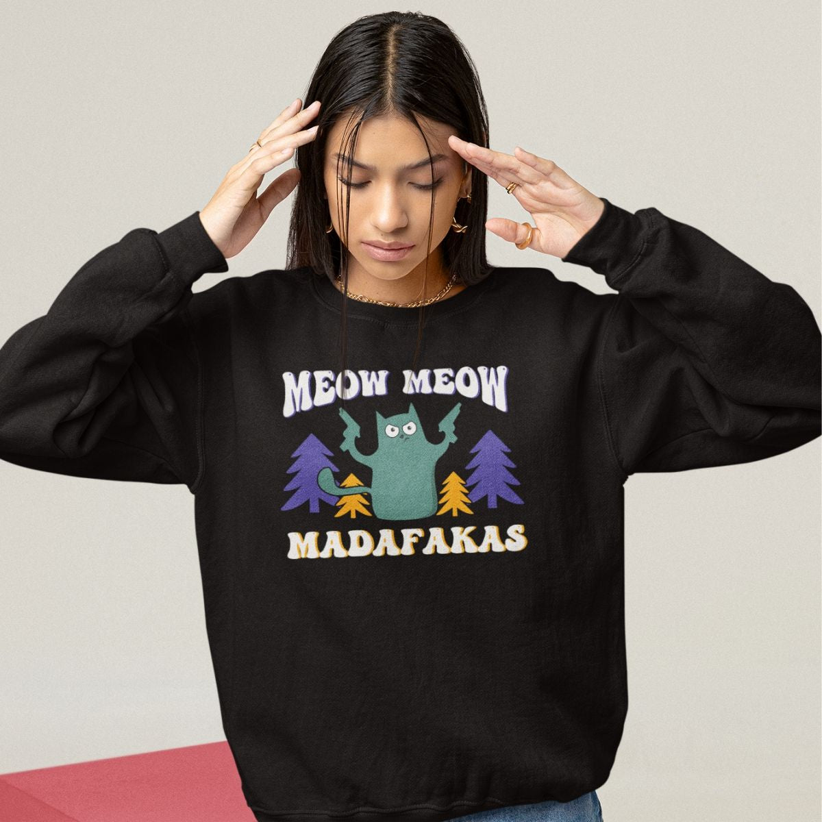 Bluza czarna Meow Meow Nowy