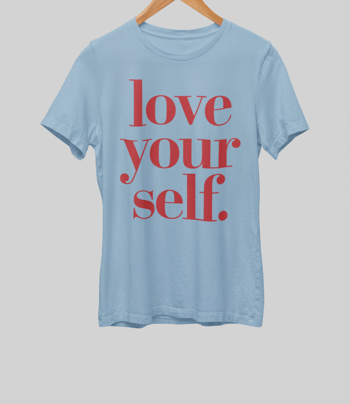 Gråblå UNISEX T-shirt “LOVE YOURSELF” 220