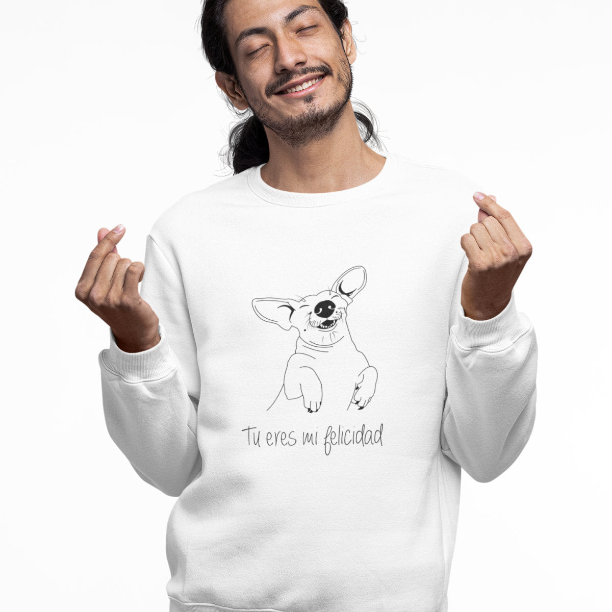 White Sweatshirt You are my happiness